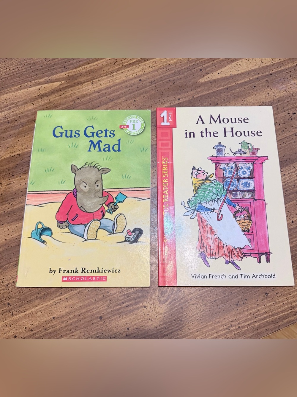 Gus Gets Mad & A Mouse in the House - Kids Picture Books young reader level 1